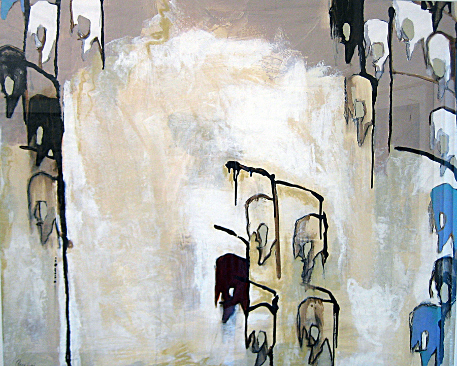 Twenty-One (2007) mixed media on vellum. Artist: J.Paradisi