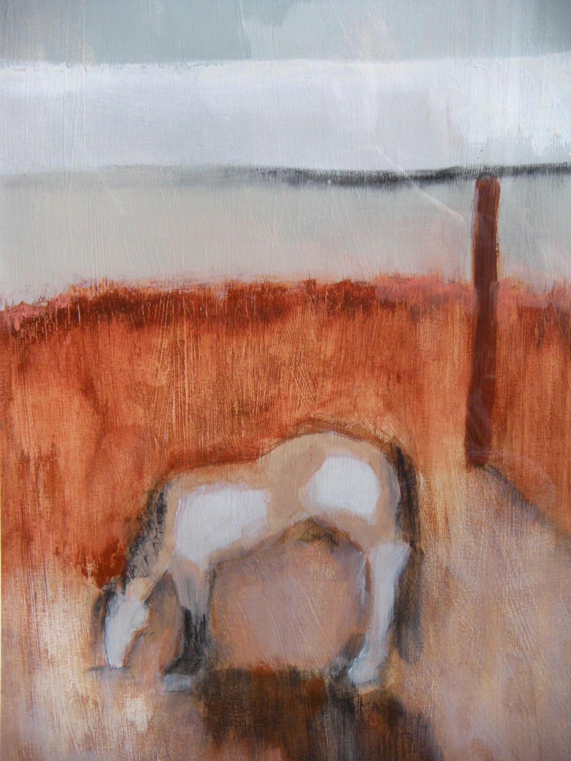 Untitled #5 2007 mixed media on gessoed paper