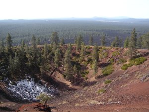 Cinder Cone with lava field in the background photo: JParadisi