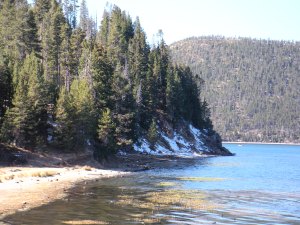 Paulina Lake, in the Newberry Caldera, Eastern Oregon photo JParadisi
